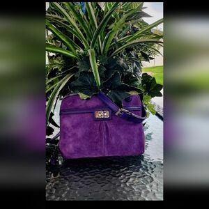 B. Makowsky Purple Crossbody Bag